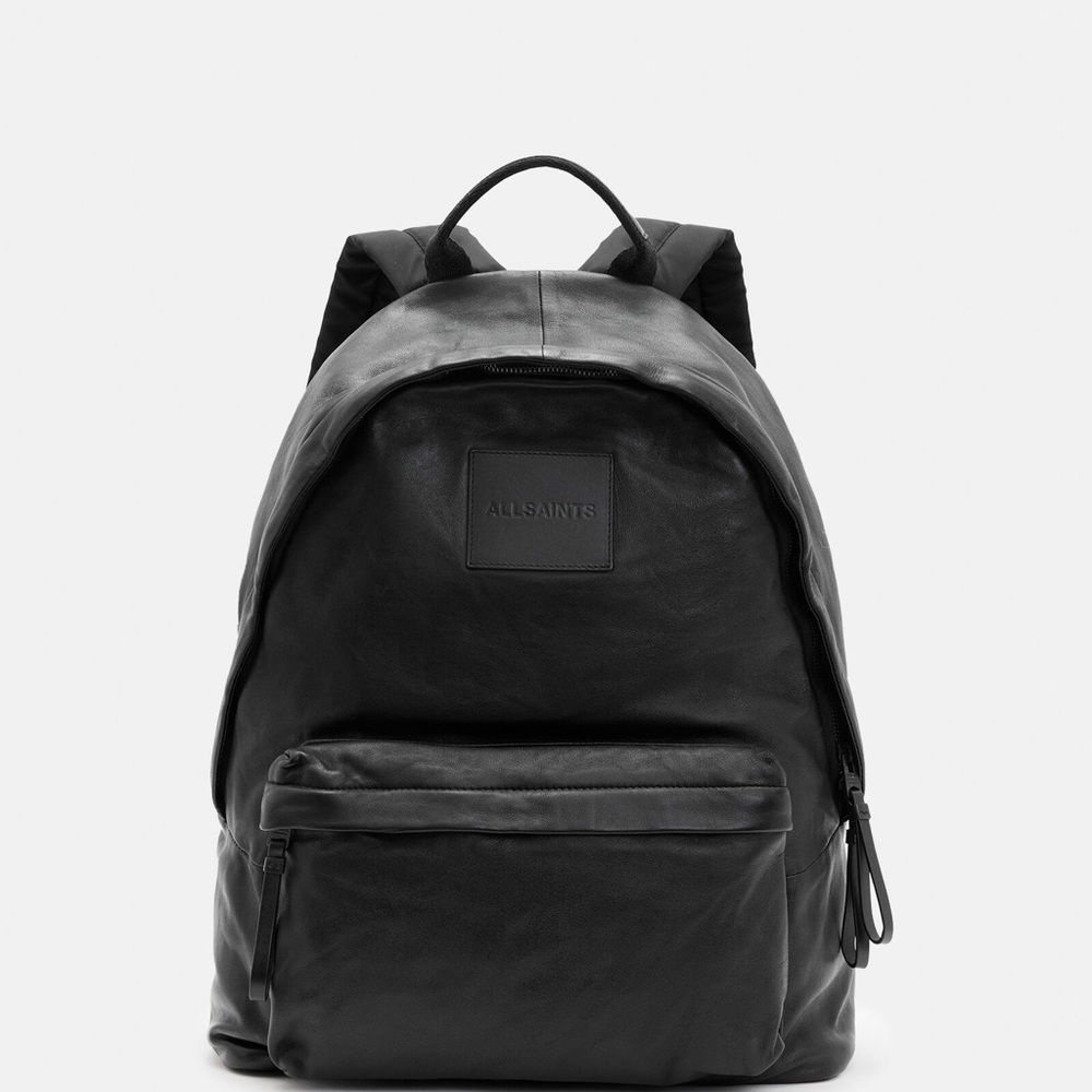 All Saints Carabiner Embossed Leather Backpack